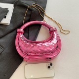 Blue Purple Casual Daily Solid Color Chains Bags