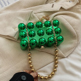 Pink Casual Solid Color Patchwork Chains Bags
