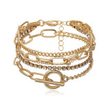 Gold Elegant Patchwork Chains Bracelets
