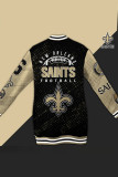 Yellow Steeler Dress New Orleans Saints Varsity Jacket Dress American Football Short Sleeve Summer Snap Button Jersey T Shirt Dress