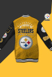 Yellow Steeler Dress New Orleans Saints Varsity Jacket Dress American Football Short Sleeve Summer Snap Button Jersey T Shirt Dress