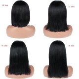 Black Casual Solid Color Patchwork Wigs