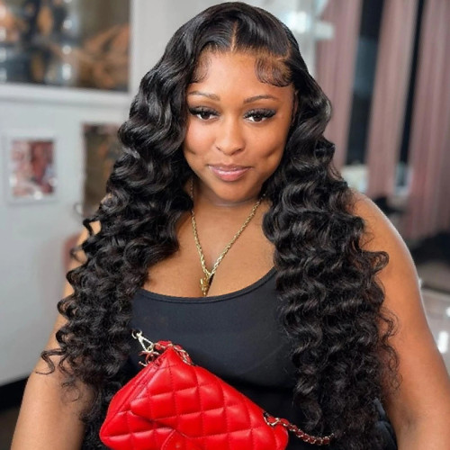 Black Daily Solid Color Patchwork Wigs