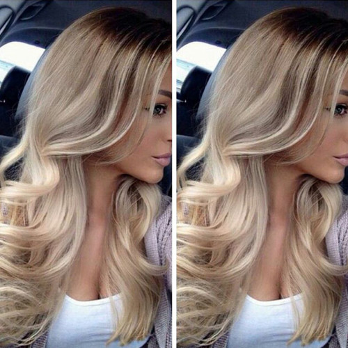 Gold Daily Patchwork Wigs