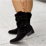 Apricot Casual Daily Patchwork Solid Color Pointed Comfortable Shoes