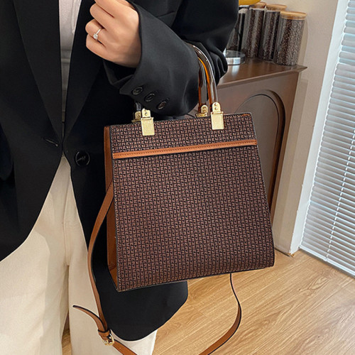 Brown Daily Zipper Bags