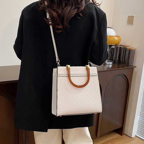 White Daily Zipper Bags