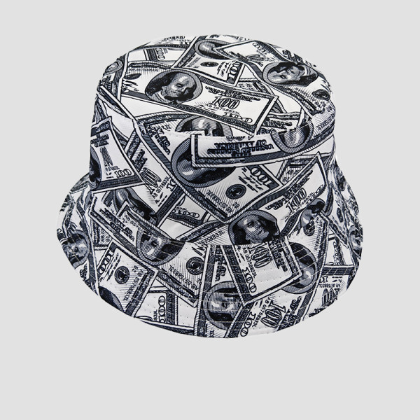 Black And White Daily Print Patchwork Hat
