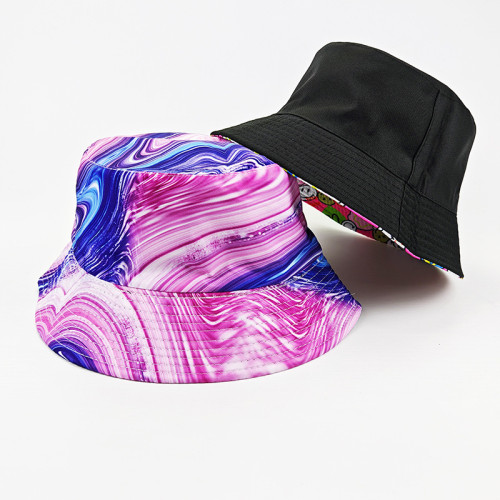 Pink Daily Print Patchwork Hat