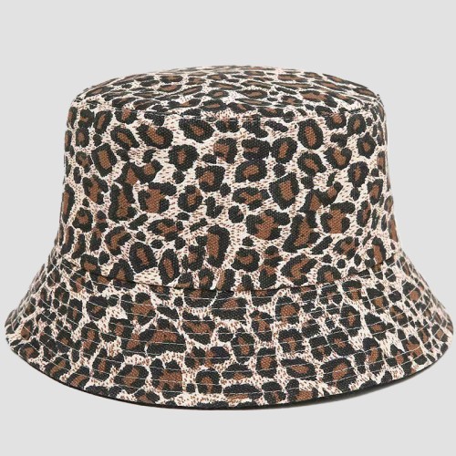 Leopard Print Daily Print Patchwork Hat
