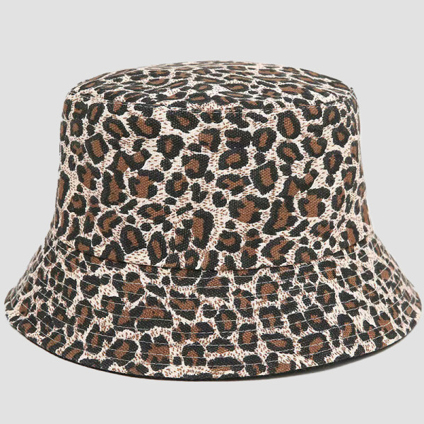 Leopard Print Daily Print Patchwork Hat