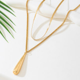 Gold Daily Solid Color Necklaces