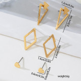 Gold Daily Hollow Out Earrings(Three Sets)