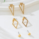 Gold Daily Hollow Out Earrings(Three Sets)