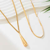 Gold Daily Solid Color Necklaces