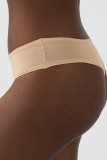 Black Daily Solid Color Patchwork Lingerie