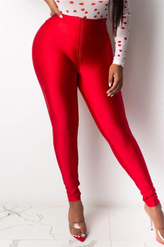 Jacinth Fashion Casual Skinny Solid Bottoms