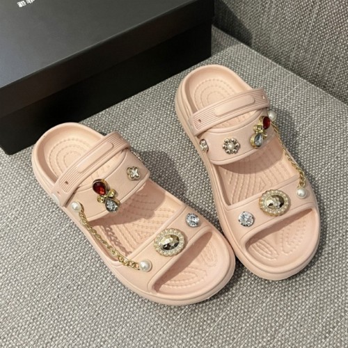 Pink Casual Daily Rhinestone Decor Patchwork Round Comfortable Shoes