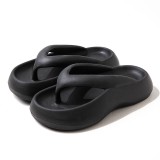 Black Casual Daily Solid Color Round Comfortable Shoes