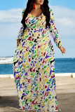 Zebra Casual Zebra Print Snakeskin Print Pocket Contrast O Neck Printed Dresses