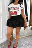 Black Sexy Solid Color Patchwork Boot Cut High Waist Patchwork Bottoms