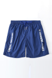 Green Sportswear Letters Draw String Pocket Board Shorts