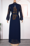 White Casual Hot Drill O Neck Long Plus Size Two Pieces