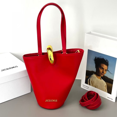 Red Daily Letters Metal Accessories Trim Bags