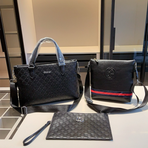 Black Casual Daily Letters Zipper Bags