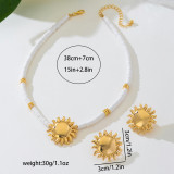 Gold Casual Solid Color Necklaces