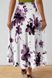 Black Casual Print Loose Mid Waist Speaker Full Print Bottoms