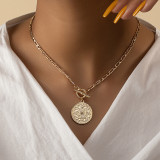 Silver Casual Solid Color Chains Necklaces