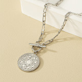 Silver Casual Solid Color Chains Necklaces