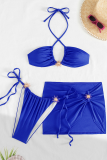 Black Sexy Solid Color Metal Accessories Trim 3 Piece Sets