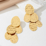 Gold Retro Teardrop Shaped Earrings Popular Earrings Earrings
