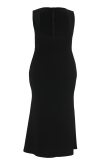Blue Casual Solid Color Pocket Strap Plus Size Dresses