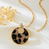 Gold Daily Leopard Print Chains Necklaces