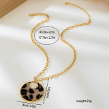Gold Daily Leopard Print Chains Necklaces