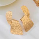 Gold Daily Solid Color Irregular Earrings
