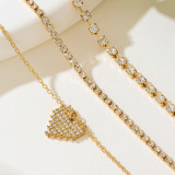 Gold Daily Heart Shaped Chains Necklaces