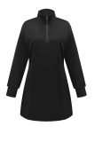 Earth Yellow Casual Solid Color Zipper Zipper Collar Straight Dresses