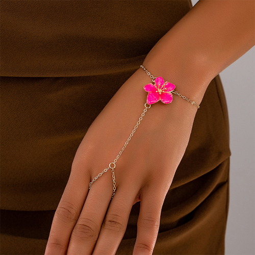 Rose Red Daily Flowers Chains Bracelets