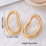 Gold Daily Hollow Out Irregular Earrings