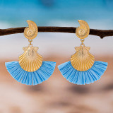 Blue Daily Contrast Earrings