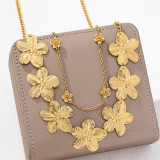 Gold Daily Flowers Chains Waist Chain