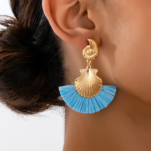 Blue Daily Contrast Earrings
