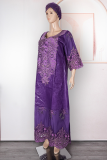 Green Casual Solid Color Hot Drill O Neck Long Plus Size Dresses