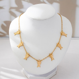 Gold Daily Solid Color Chains Necklaces