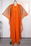 Green Casual Solid Color With Belt Turndown Collar Long Sleeve Two Pieces