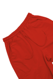 Black Casual Solid Color Pocket O Neck Long Sleeve Two Pieces